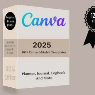 -99% 100+ Editable Templates – KDP 2025 | Canva + Commercial License